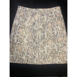 Women’s Mod On Trend white snakeskin skirt size M
